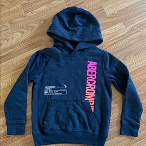 Abercrombie Kids size 7/8 Hoodie with Pink Vertical Logo